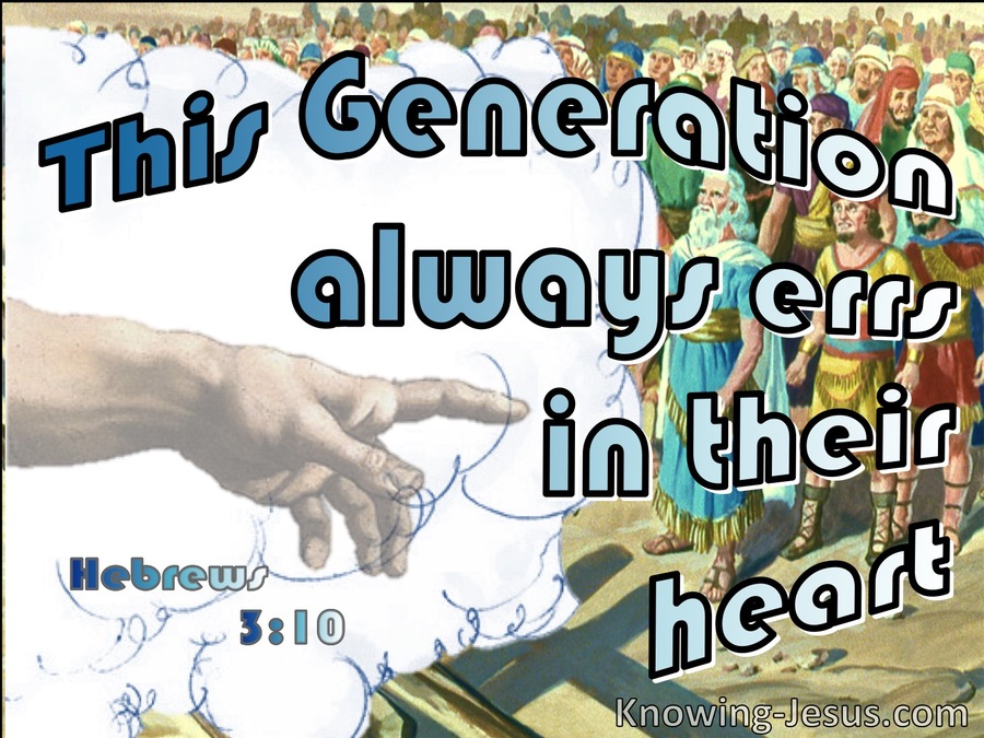 Hebrews 3:10 They Err In Their Hearts (blue)